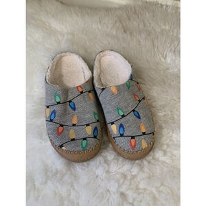 Toms Slippers Birch Glow in the DARK Christmas Lights Women’s 6